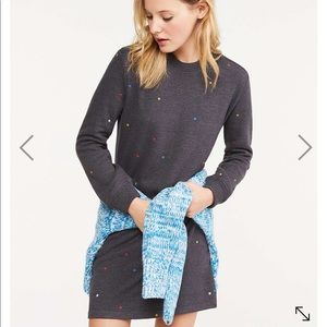 Lou & Grey Fluffy Fleeceback Sweatshirt Dress